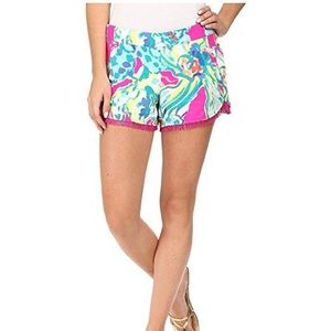 Lilly Pulitzer Cocoa Fringe Shorts S